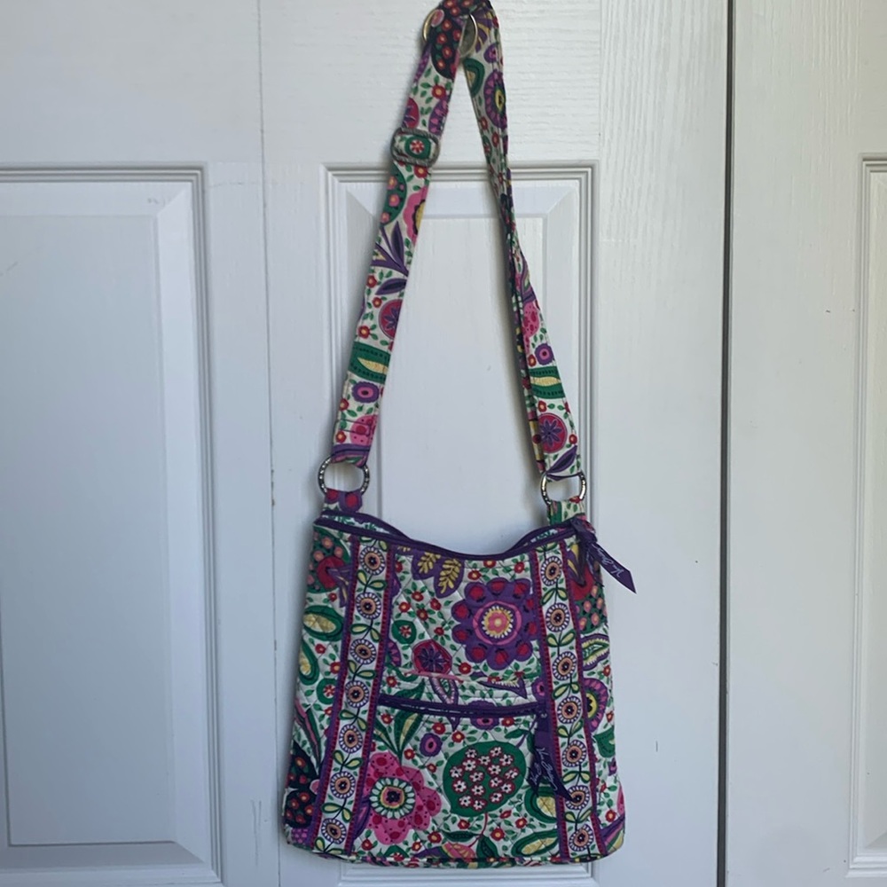 Vera. Bradley Floral Patterned Shoulder Bag